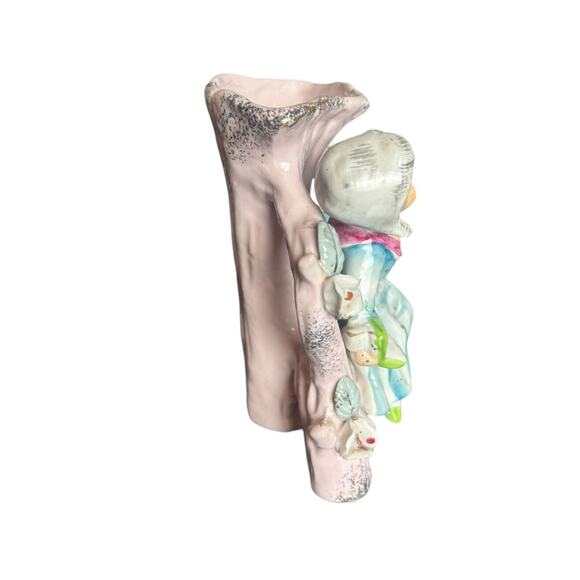 Japan Vintage Porcelain Girl‎ Bud Vase - Picture 2 of 6